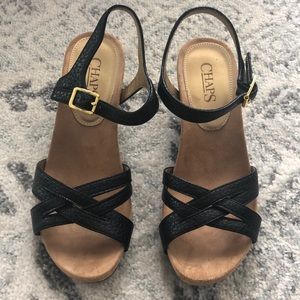Chaps Strapy Wedges